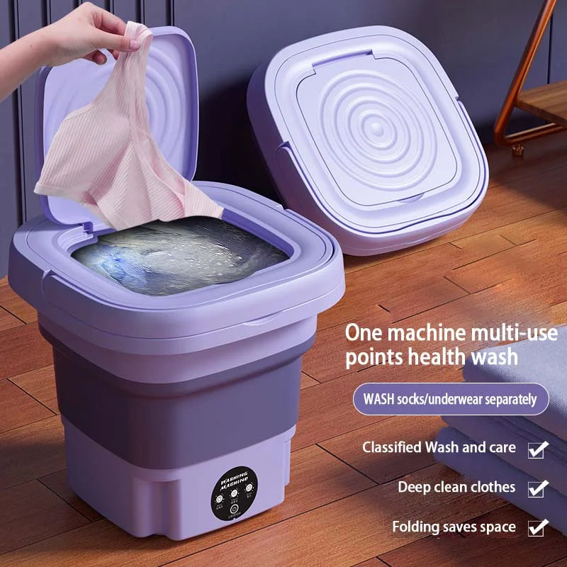 8L Portable Folding Washing Machine