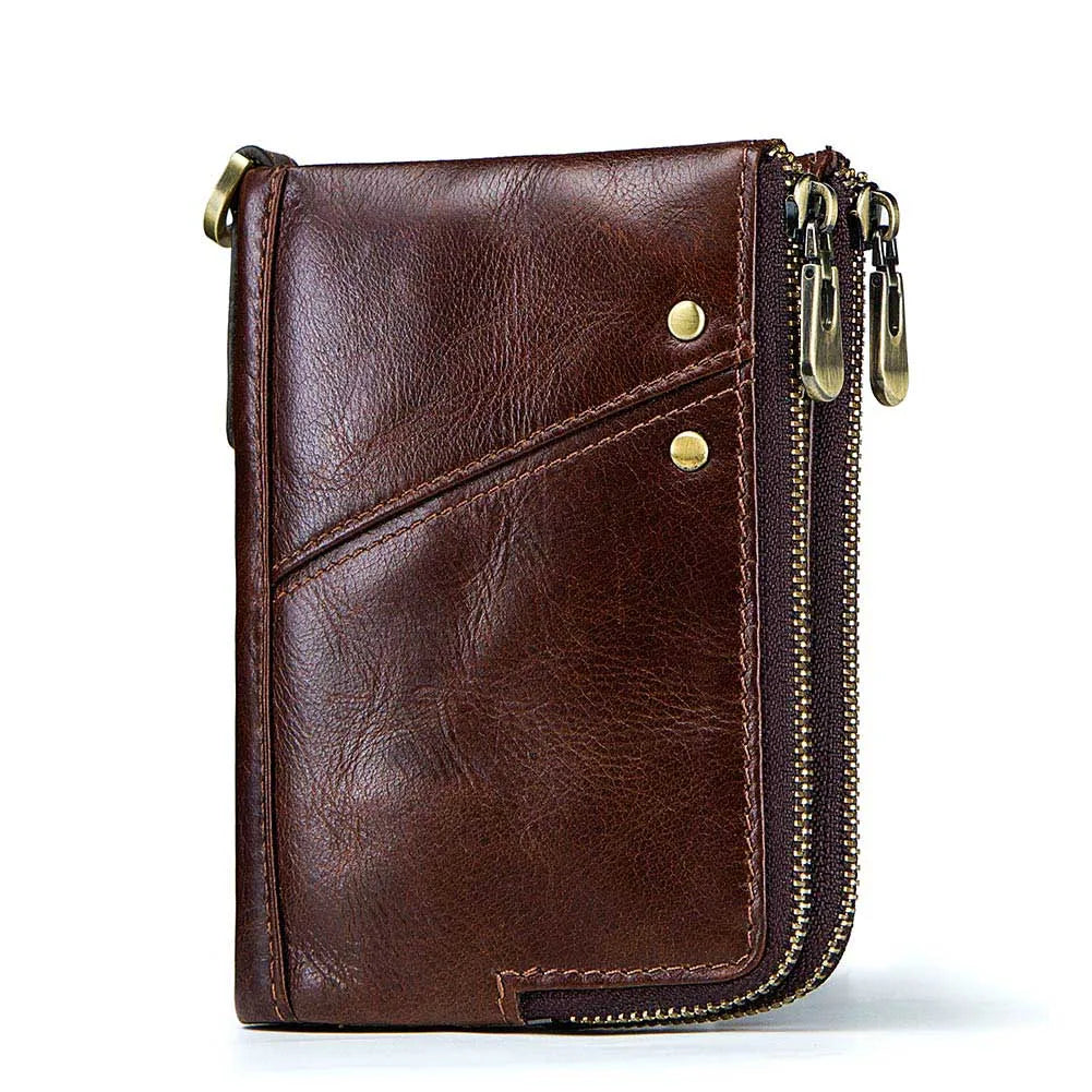 Genuine Leather Blocking Men's Wallet