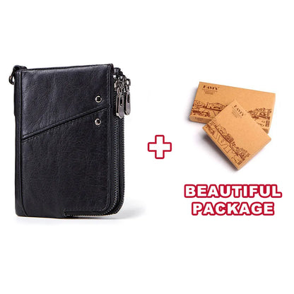 Genuine Leather Blocking Men's Wallet