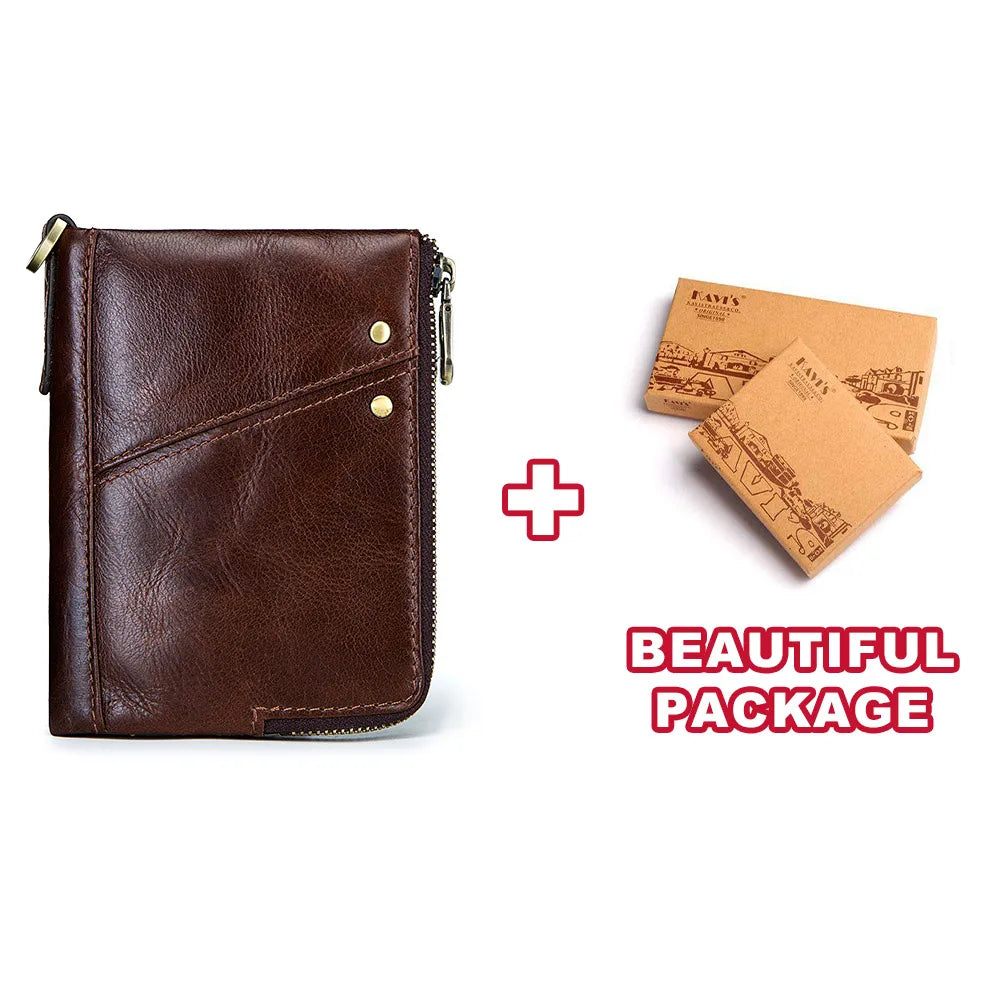 Genuine Leather Blocking Men's Wallet