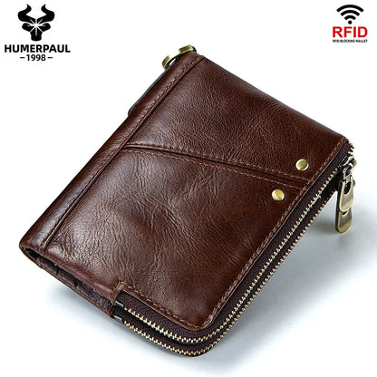 Genuine Leather Blocking Men's Wallet
