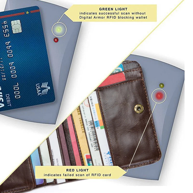Genuine Leather Blocking Men's Wallet