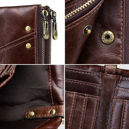Genuine Leather Blocking Men's Wallet