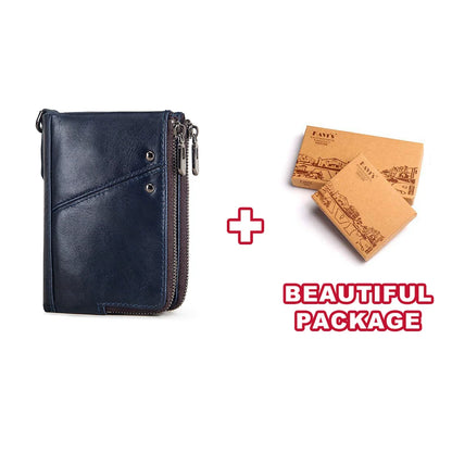 Genuine Leather Blocking Men's Wallet