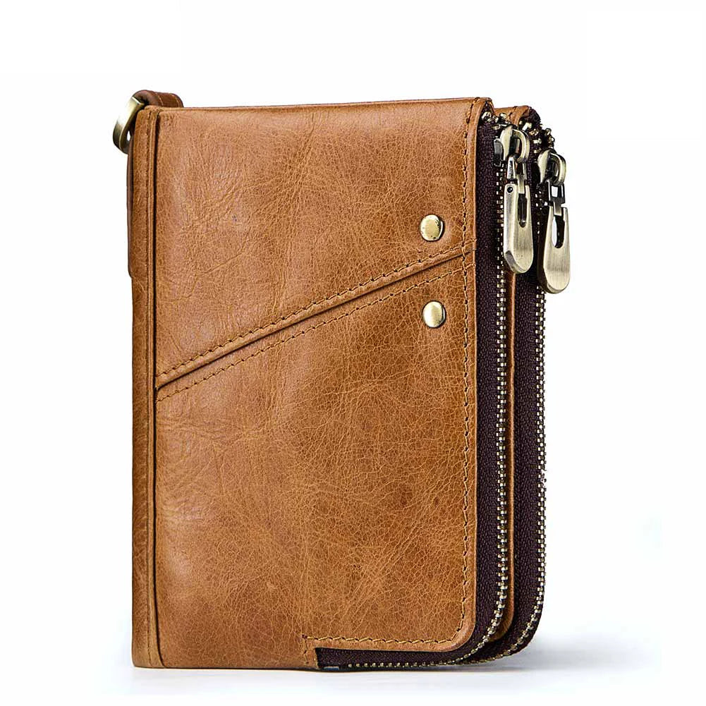 Genuine Leather Blocking Men's Wallet