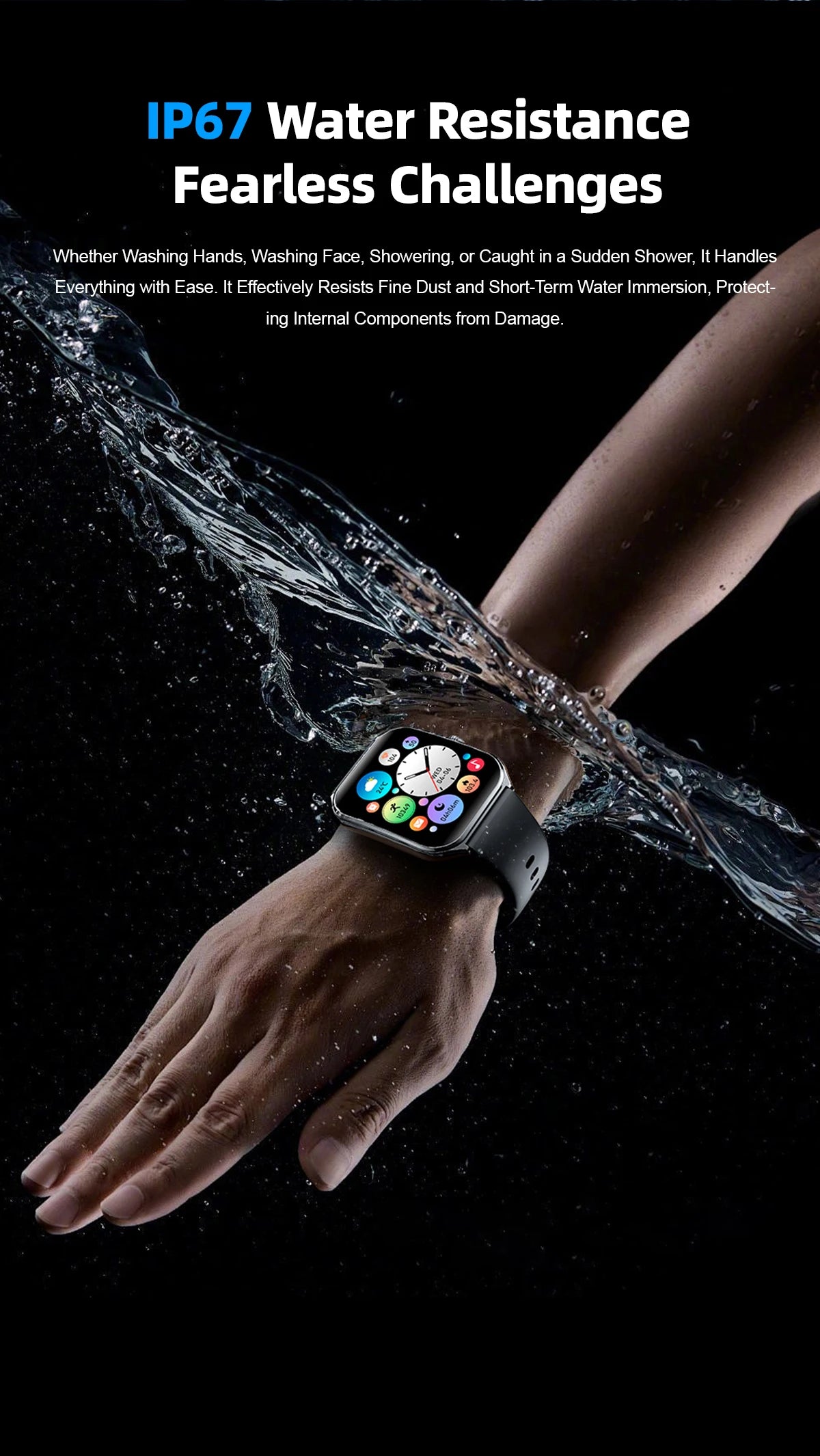 Ultra Slim Smart Watch 1.96" AMOLED 360*360 HD Pixel Display