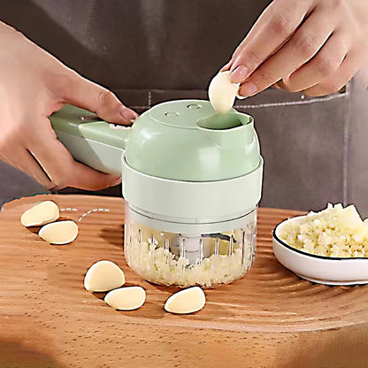 5-in-1 Electric Vegetable Cutter, Portable and Rechargeable