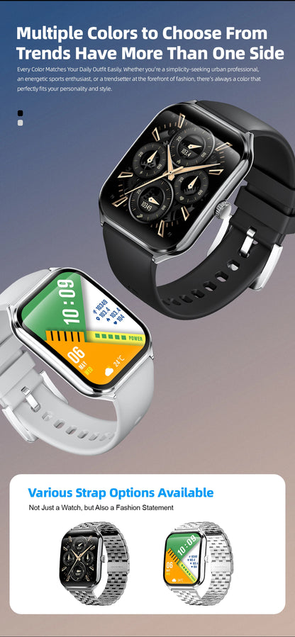 Ultra Slim Smart Watch 1.96" AMOLED 360*360 HD Pixel Display