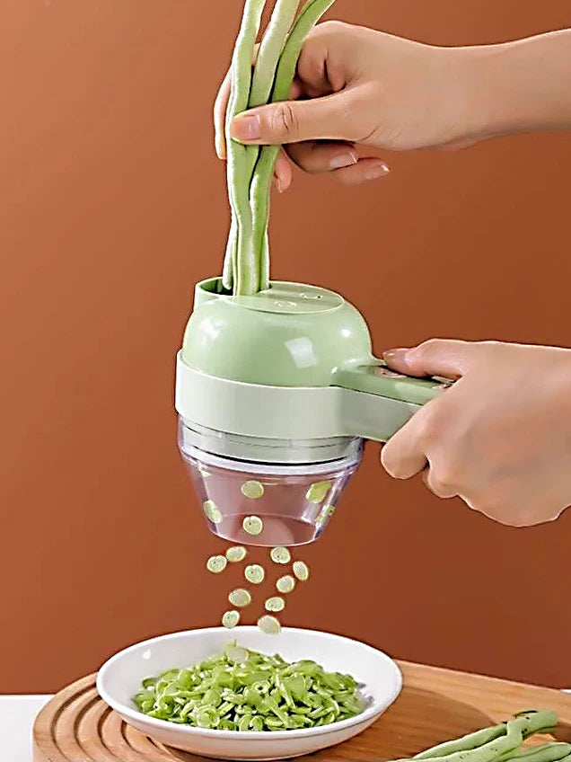 5-in-1 Electric Vegetable Cutter, Portable and Rechargeable