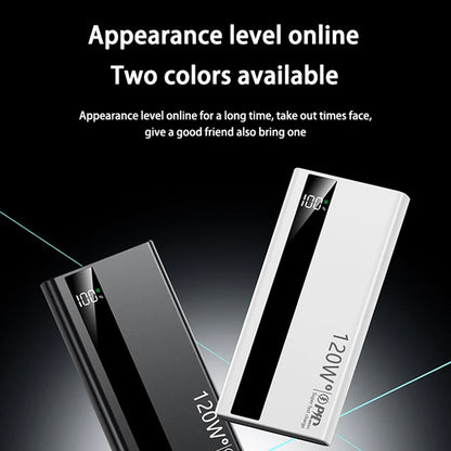 500000mAh 120W Power Bank Portable Power Bank With LED Digital Display