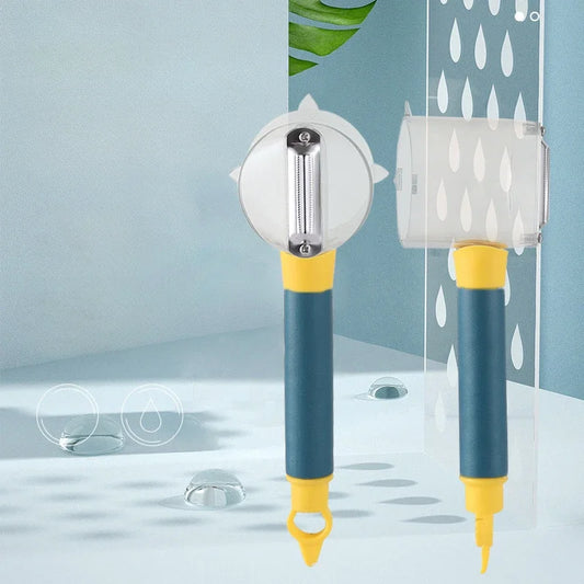Peeler with Container Stainless Steel Multifunctional Fruit Cutting with Storage Box for Vegetable Potato Home Use
