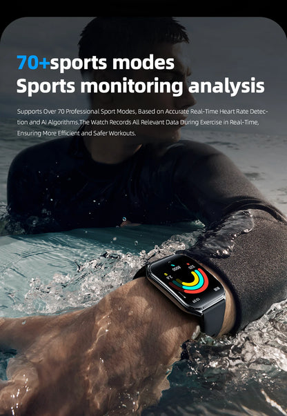 Ultra Slim Smart Watch 1.96" AMOLED 360*360 HD Pixel Display