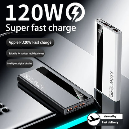 500000mAh 120W Power Bank Portable Power Bank With LED Digital Display