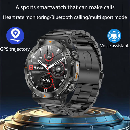 Outdoor Sports Smart Watch Heart Rate Bluetooth Call APP Fitness Course APP GPS Track 400mAh Large Battery