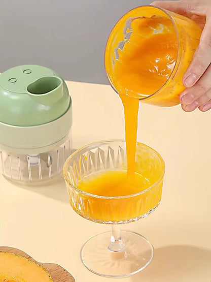 5-in-1 Electric Vegetable Cutter, Portable and Rechargeable