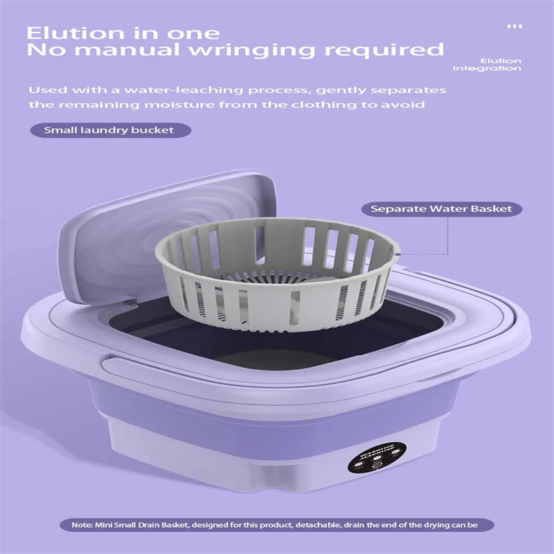 8L Portable Folding Washing Machine