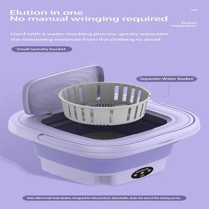 8L Portable Folding Washing Machine
